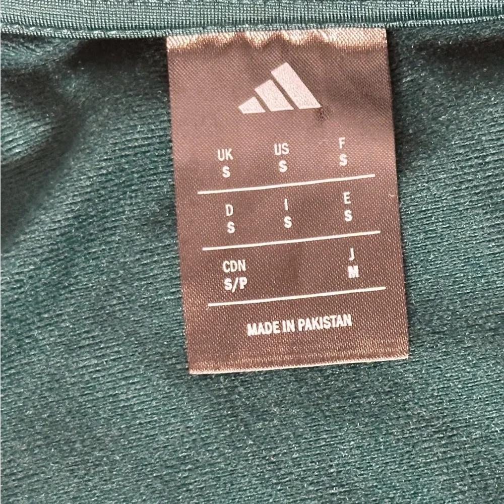 Adidas Teal and White Colorblock Track Jacket NWOT